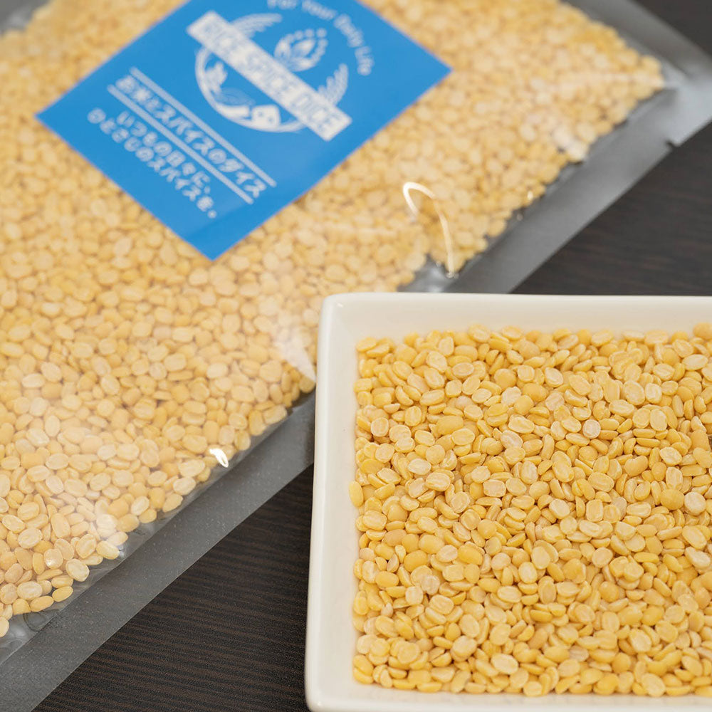ムング豆 皮なし ひき割り900g YELLOW MOONG DAL 乾燥豆 緑豆 お米とスパイスとダイスR0067W900