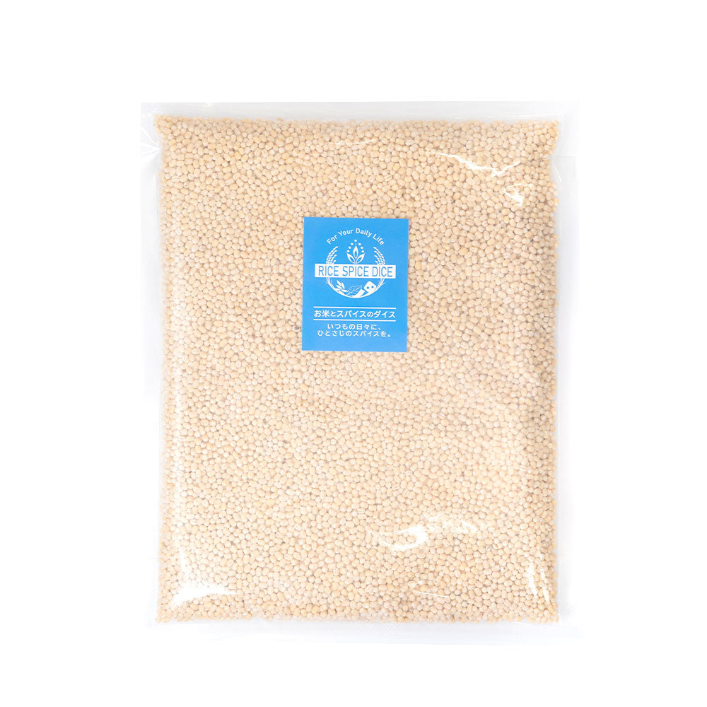 ウラド豆 皮なしホール(フットボール)900g WHITE URAD FOOTBALL 乾燥豆 ブラックマッペ お米とスパイスとダイス R0069FB900