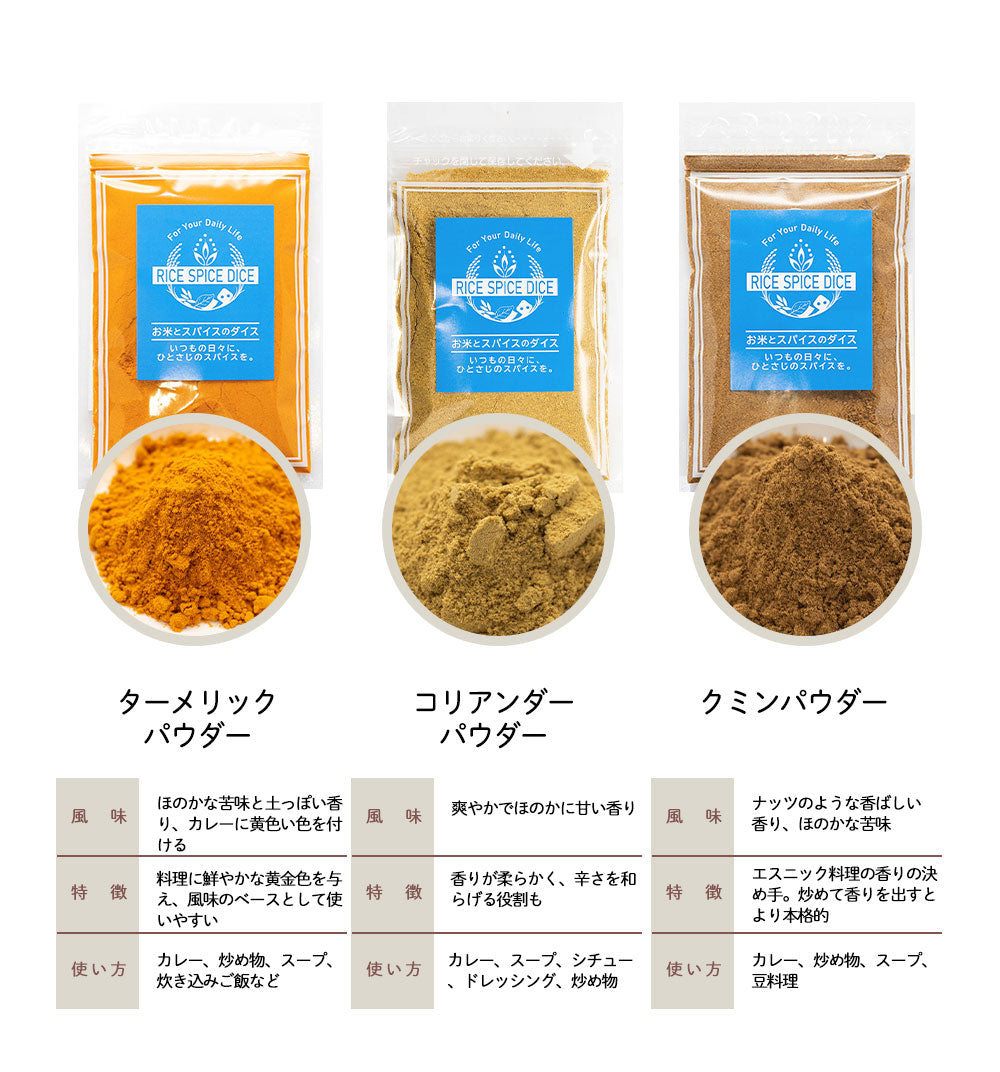 スパイスセット 6種 基本 カレー スパイスカレー 本格 インド カレー粉