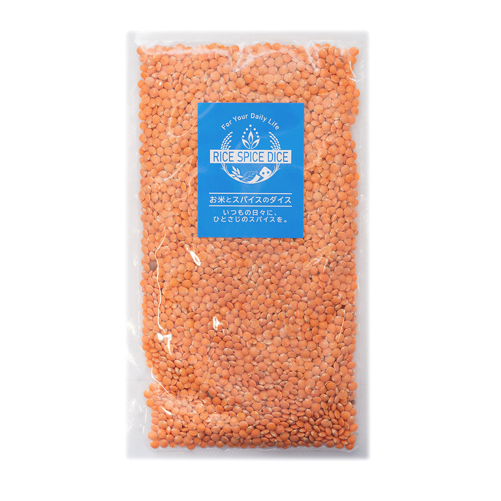 レンズ豆 皮なし 原型 200g RED MASOOR DAL FOOTBALL 乾燥豆 マスールダール お米とスパイスとダイスR0064F200