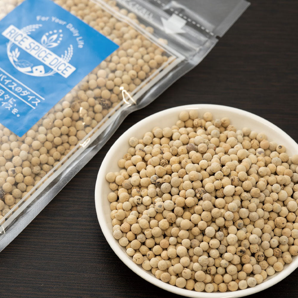 ホワイトペッパーホール90g WHITE PEPPER WHOLEスパイス 香辛料 お米とスパイスとダイスR0050W90
